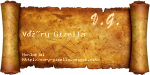 Váry Gizella névjegykártya