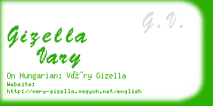 gizella vary business card